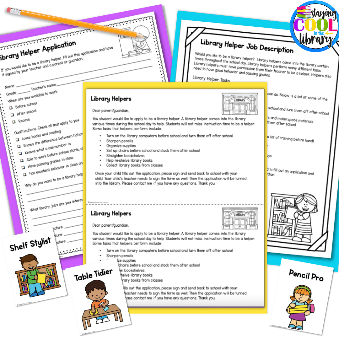 The Library Helper Activity Pack is the perfect resource to set your library up for success.