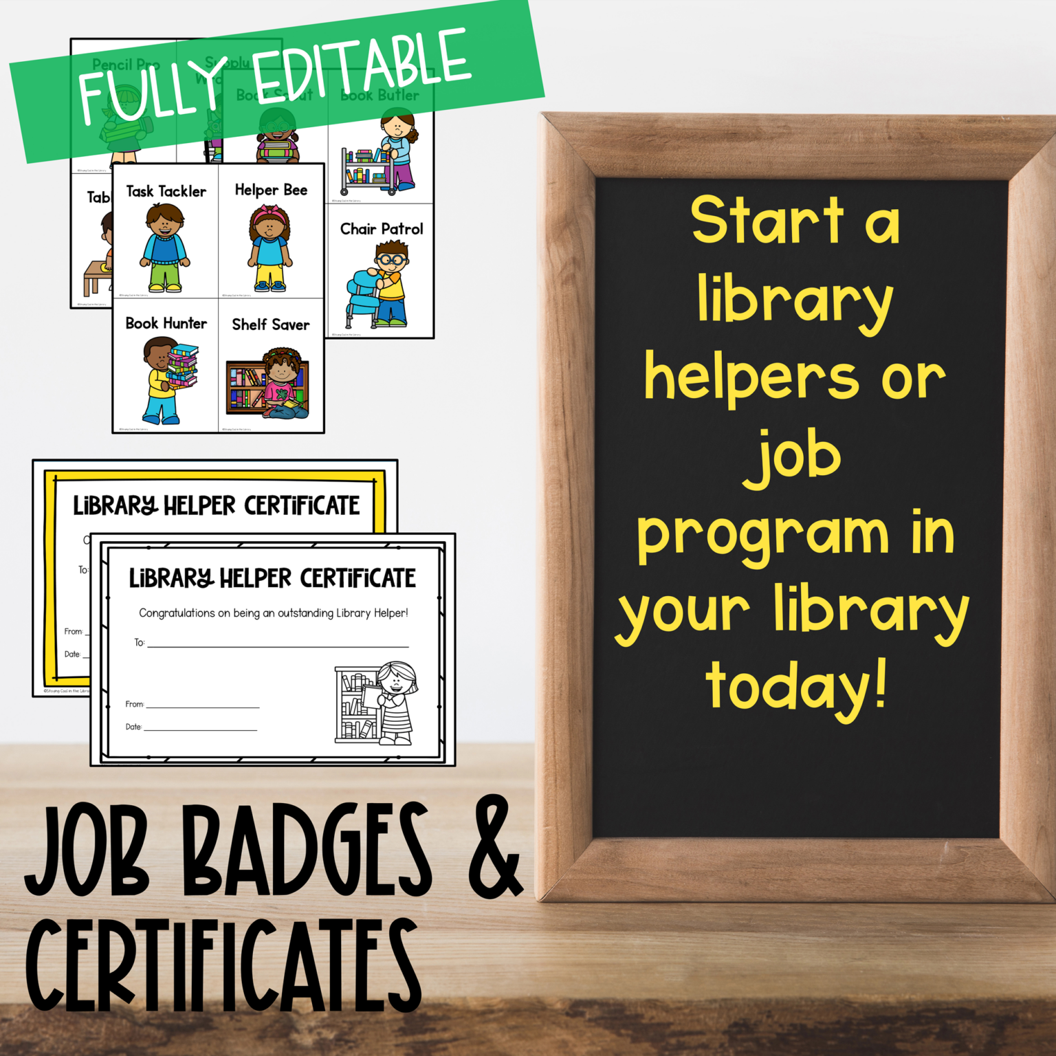 Elementary School Library Helpers or Jobs Activity Pack - Staying Cool ...